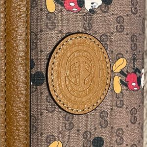 Guaranteed authentic Gucci GG Mickey Mouse Disney monogram wallet coin